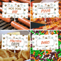 Chien chiot Anniversaire Snack do-it-yourself Étiq