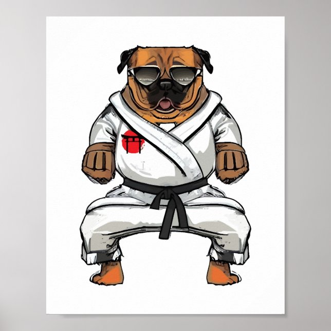 Poster Chien connaît Karate (Devant)