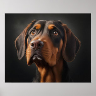 Poster Chien Coonhound