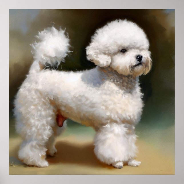 Poster Chien de Bichon Frise (Devant)