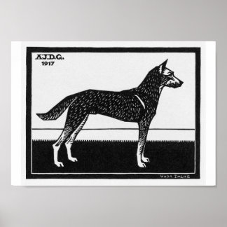Poster Chien de Julie de Graag