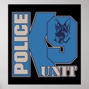 Poster Chien de l'unité K9 de la police