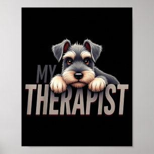 Poster Chien de Schnauzer Thérast Mon Puppy Schnau Drôle