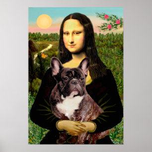 Poster Chien de taureau français (brindle) - Mona Lisa