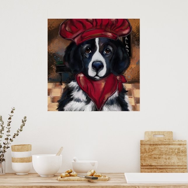 Poster Chien de Terre-Neuve (Cuisine)