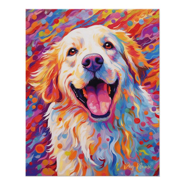 Poster Chien des grandes Pyrénées 004 - Zetton Ziana (Devant)