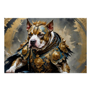 POSTER CHIEN EN ATTIRE IMPÉRIALE 3