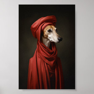 Poster Chien Lady Saluki