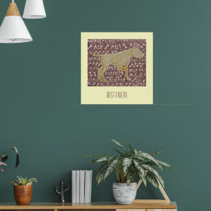 Poster Chien 'meilleur ami'
