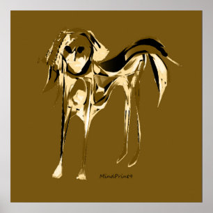 Poster Chien peint