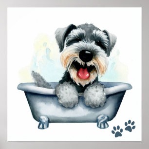 Poster Chien Schnauzer