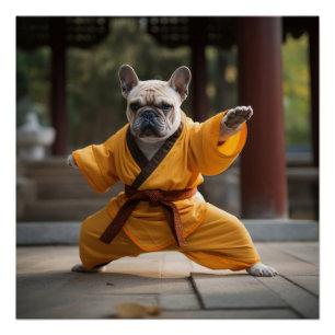 Poster Chien-taule français, Poster, Shaolin, Kung Fu, Ma