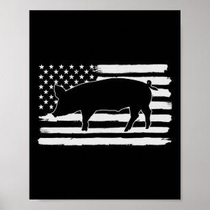 Poster Chiens 4 juillet États-Unis Drapeau Amérique