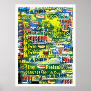 Poster "Chiens chauds NYC" par Urban59 Studio