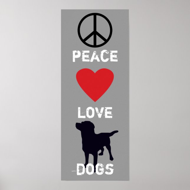Poster Chiens d'amour pour la paix (Devant)