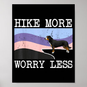 Poster Chiens de montagne d'Entlebuch hikez plus, inquiét