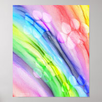Chiens de Rainbow Bridge Art Poster/Imprimer