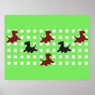 Poster Chiens écossais