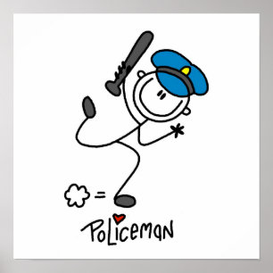 Poster Chiffre de base Police