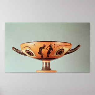 Poster Chiffre noir kylix, c.580-525 AVANT JÉSUS CHRIST