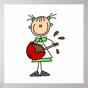 Poster Chiffre pâte lisse de mélange de bâton de Baker