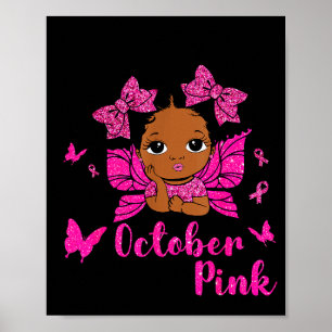 Poster Chignon Méssy En Octobre Nous Portons Nk Cancer Du