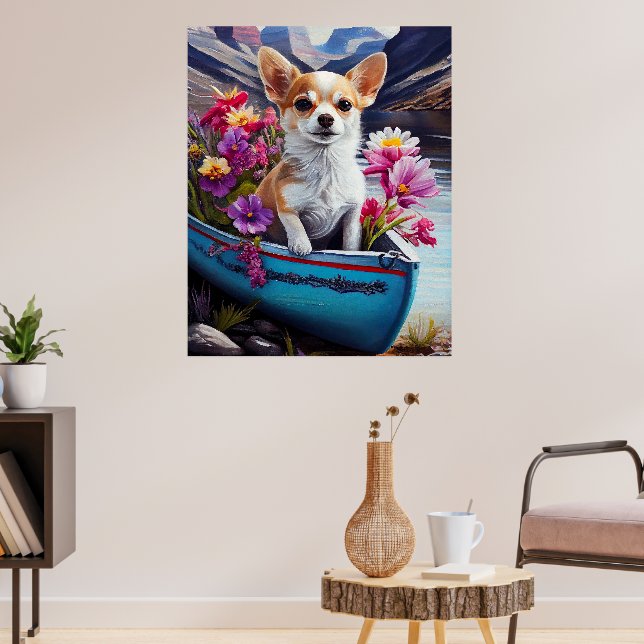 Poster Chihuahua à la pagaie : une aventure Pittoresque (Salon 3)