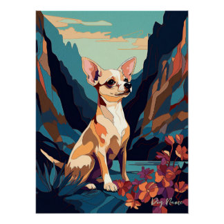 Poster Chihuahua Dog 005 - Bruno Pokopen