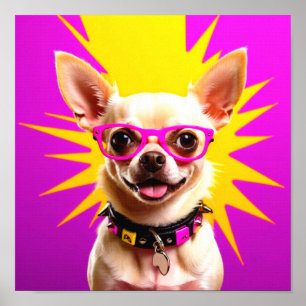 POSTER CHIHUAHUA ÉCLAIRANT