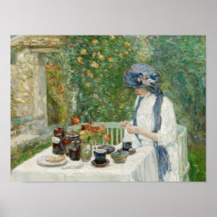 Poster Childe Hassam - Jardin de thé français