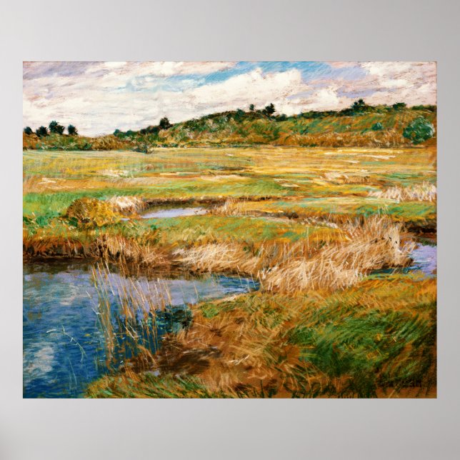 Poster Childe Hassam - Le pré Concord (Devant)