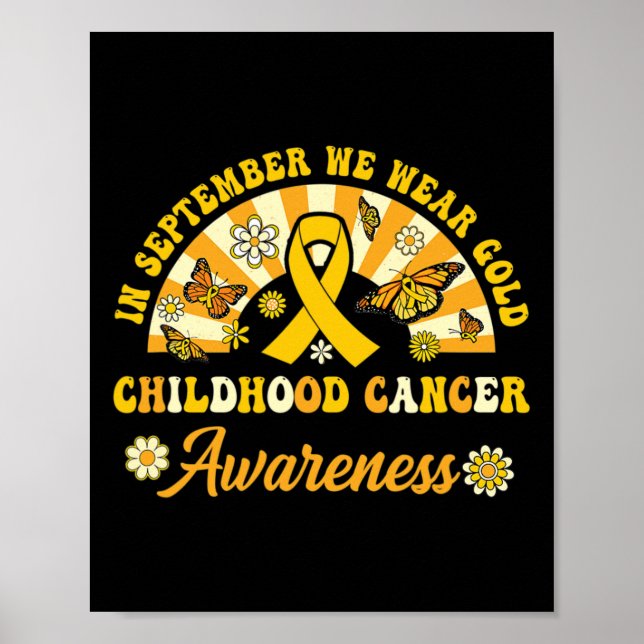 Poster Childhood Cancer Awareness In September We Wear Go (Devant)