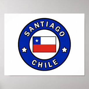 Poster Chile de Santiago