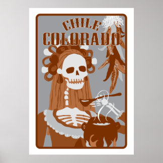 Poster chili colorado : orange brûlé
