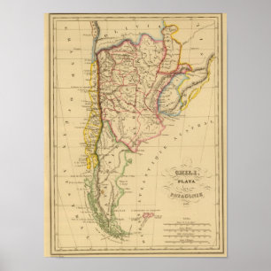 Poster Chili, Plata et Patagonie