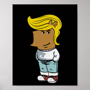 Poster Chill Trump Funny Chill Guy Dog mème Trump femmes