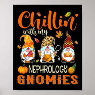 Poster Chillin Avec Ma Néphrologie Gnomies Infirmier Gnom