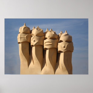 Poster chimeys de gaudi