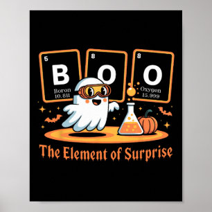 Poster Chimie Boo L'Élément De Surprise Cute Chemist