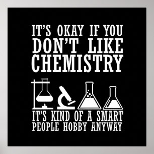 Poster Chimie de sarcasme Guillemets chimistes