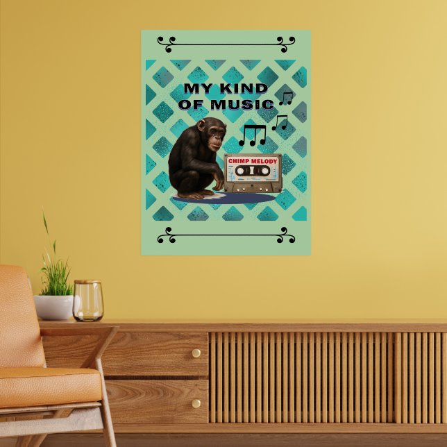 Poster chimpanzé (Salon 2)