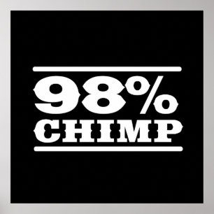 Poster Chimpanzé de 98%