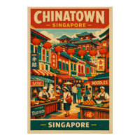 Chinatown à Singapour voyage rétro