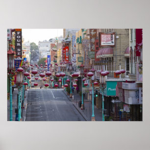 Poster Chinatown sur Grant Street à San Francisco,