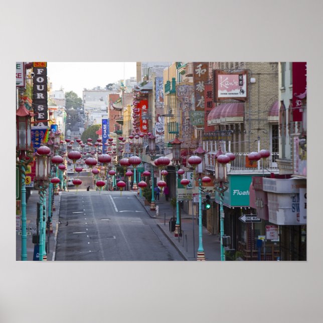 Poster Chinatown sur Grant Street à San Francisco, (Devant)