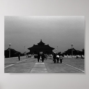 Poster Chine Ancien Pékin porte de la cité interdite