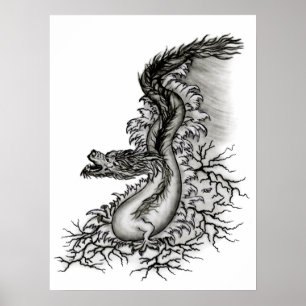 Poster Chine-Drache