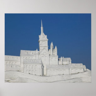 Poster CHINE, province de Heilongjiang, Haerbin (Harbin).