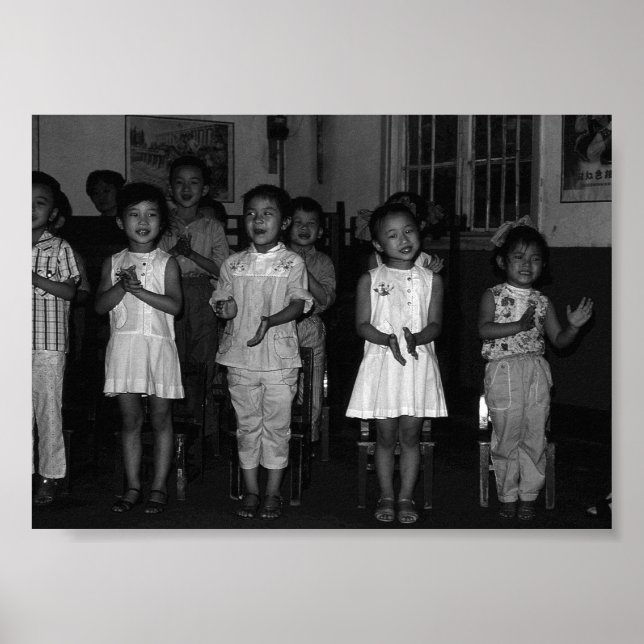 Poster Chine vintage Changsha garderie (Devant)