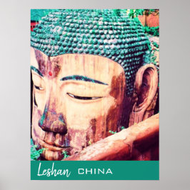 Poster Chine Voyage Leshan Giant Bouddha